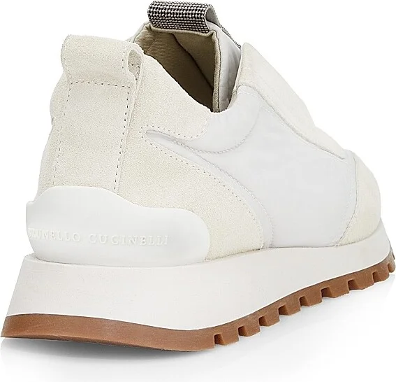 Women's Monili-Trim Platform Lug-Sole Sneakers - White - Size 7.5 - Image 3