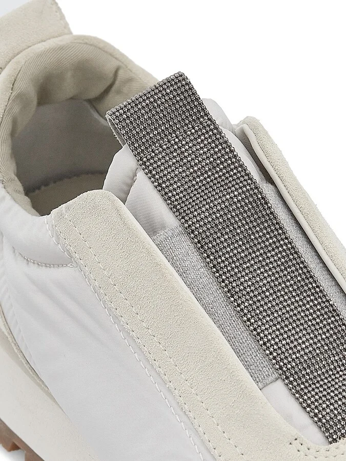 Women's Monili-Trim Platform Lug-Sole Sneakers - White - Size 7.5 - Image 6