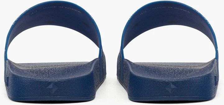 Women's Monogram Print Rubber Slides - Image 3