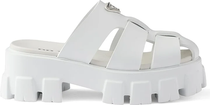 Women's Monolith Rubber Mules - White - Size 6