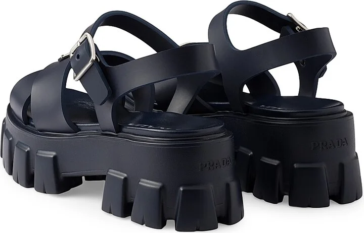 Women's Monolith Rubber Sandals - Blue - Size 9 - Image 3