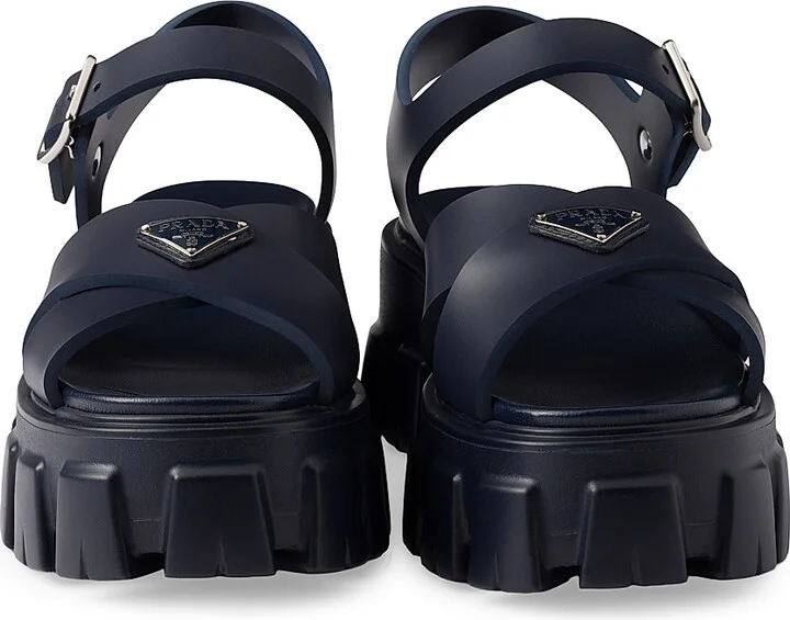 Women's Monolith Rubber Sandals - Blue - Size 9 - Image 4