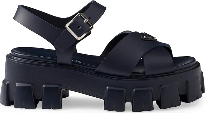 Women's Monolith Rubber Sandals - Blue - Size 9
