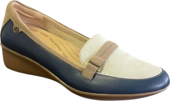 Women's Montmarte Wedge Loafer In Blue French