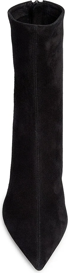Women's Montmartre 50MM Suede Booties - Black - Size 7 - Image 4