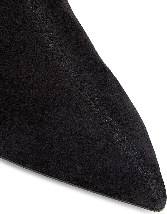 Women's Montmartre 50MM Suede Booties - Black - Size 7 - Image 5