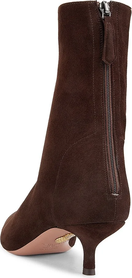 Women's Montmartre 50MM Suede Booties - Espresso - Size 6 - Image 3