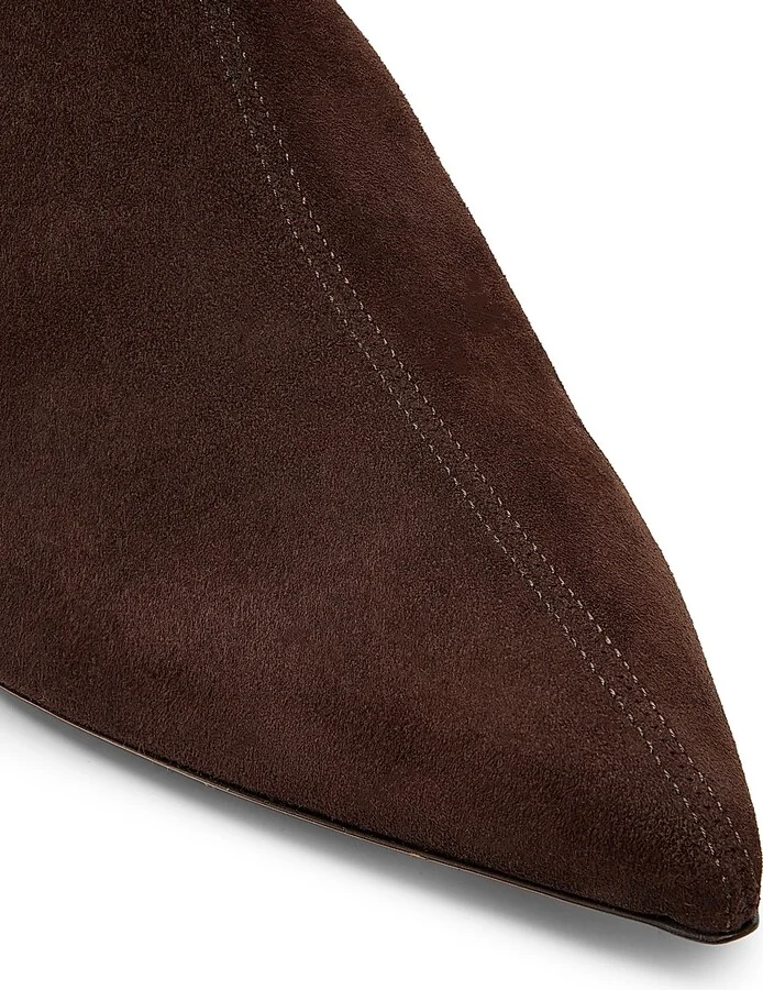 Women's Montmartre 50MM Suede Booties - Espresso - Size 6 - Image 5