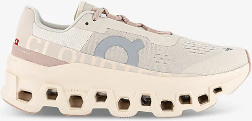 Womens Moon Fawn F Cloudmonster Cushioned Chunky-Soled Mesh Low-Top Trainers 3.5