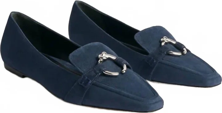 Women's Morgan Flat Shoe In Navy