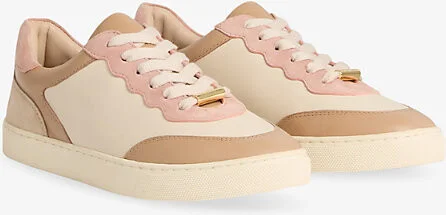 Womens Mul-Brown Runner Colour-Block Low-Top Leather Trainers Eur 37 / 4 Uk Women - Image 2
