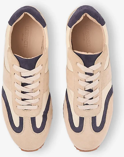Womens Mul-Navy/Cream Sport Runner Suede and Nylon Low-Top Trainers Eur 36 / 3 Uk Women - Image 2
