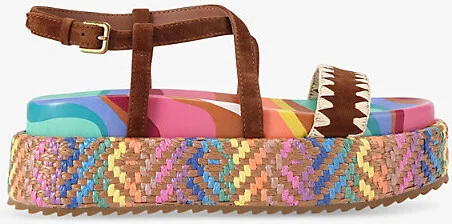 Womens Mult/Other Chelsea Flatform Leather Sandals Eur 40 / 7 Uk Women