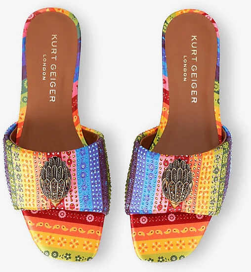 Womens Mult/Other Kensington Woven Sandals Eur 41 / 8 Uk Women - Image 2