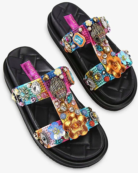 Womens Mult/Other Orson Tutti Frutti Crystal-Embellished Sandals Eur 37 / 4 Uk Women - Image 2