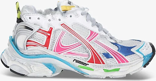 Womens Mult/Other Runner Nylon and Mesh Trainers Eur 38/5 Uk Women