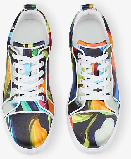 Womens Multi Fun Louis Junior Crepe-Satin Low-Top Trainers Eur 36 / 3 Uk Women - Image 2