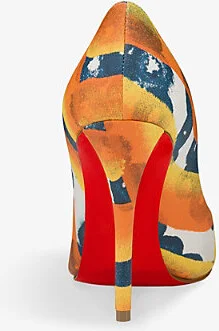 Womens Multi Magma Miss Z 100 Leather Heeled Courts Eur 36 / 3 Uk Women - Image 2