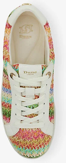 Womens Multi Plain Synthetic Ellise Rainbow Woven Trainers Eur 36 / 3 Uk Women - Image 2
