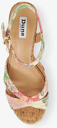 Womens Multi Raffia Kelulu Raffia Wedge Sandals Eur 37 / 4 Uk Women - Image 2