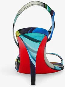 Womens Multi Rosa Z 80 Satin Heeled Sandals Eur 37 / 4 Uk Women - Image 2