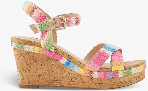 Womens Multi-Synthetic Kelisa Braided Woven Wedges Eur 36 / 3 Uk Women