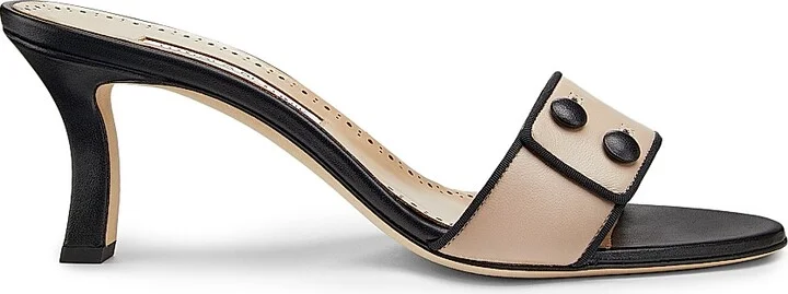 Women's Muluka Leather Sandals - Medium Blue Black - Size 10 - Image 11