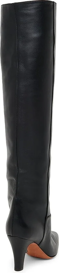 Women's Muse Leather Over-the-Knee Boots - Black - Size 6 - Image 3