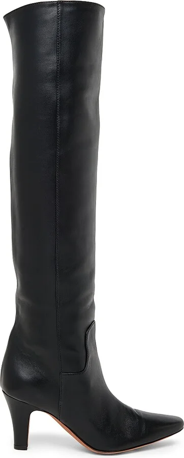 Women's Muse Leather Over-the-Knee Boots - Black - Size 6