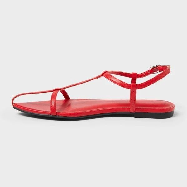 Women's Mylah Ankle Strap Sandals - A New Day™ : Open Toe, Buckle Closure, Smooth Outsole - Image 3