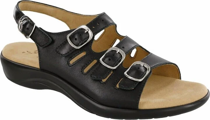 Women's Mystic Slingback Sandal - Wide In Black
