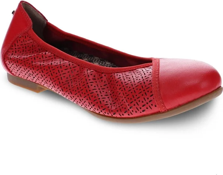 Women's Nairobi Ballet Shoes In Red French Lazer