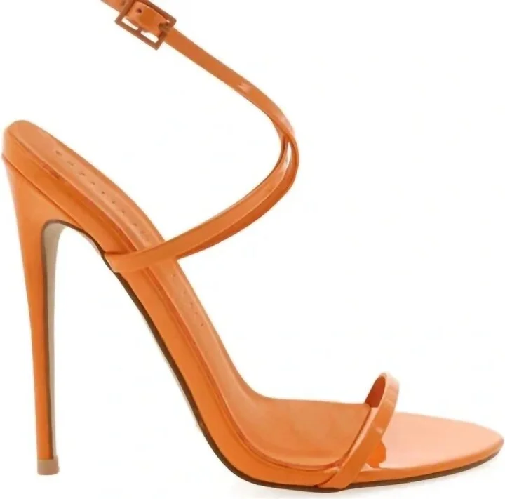 Women's Naked Sandal In Orange