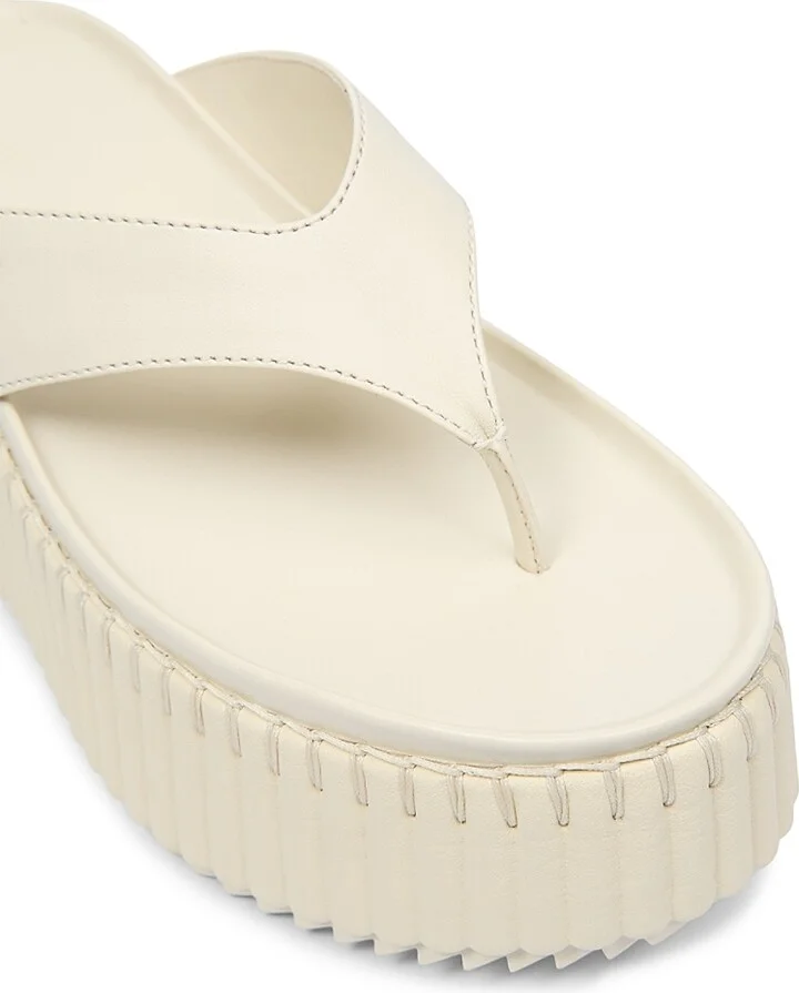Women's Nama Leather Wedge Sandals - Black - Size 5 - Image 9