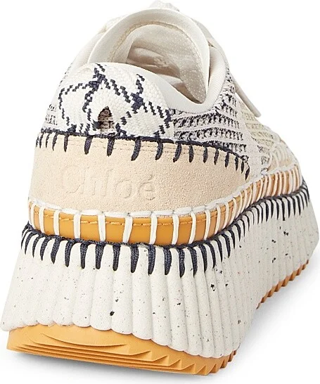 Women's Nama Mixed Media Platform Sneakers - Black - Size 5 - Image 8