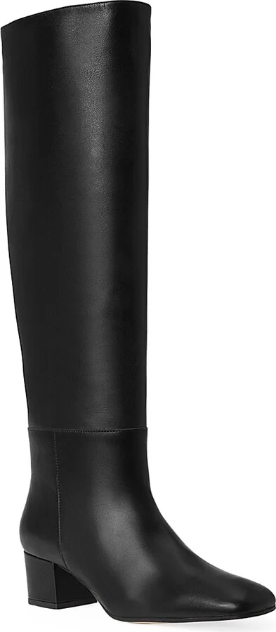 Women's Nancy Leather Tall Boots - Black - Size 5 - Image 2