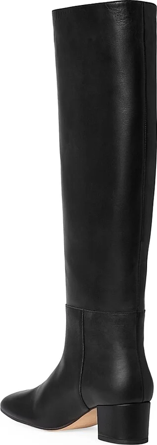 Women's Nancy Leather Tall Boots - Black - Size 5 - Image 3