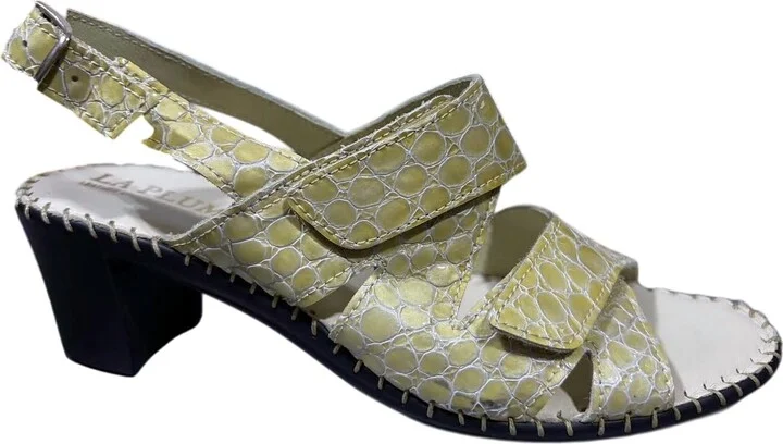 Women's Nancy Sandals In Bone/ Croco