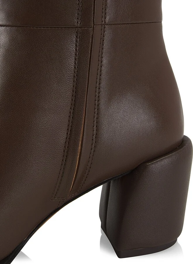 Women's Naomi 70MM Leather Boots - Brown - Size 5 - Image 5