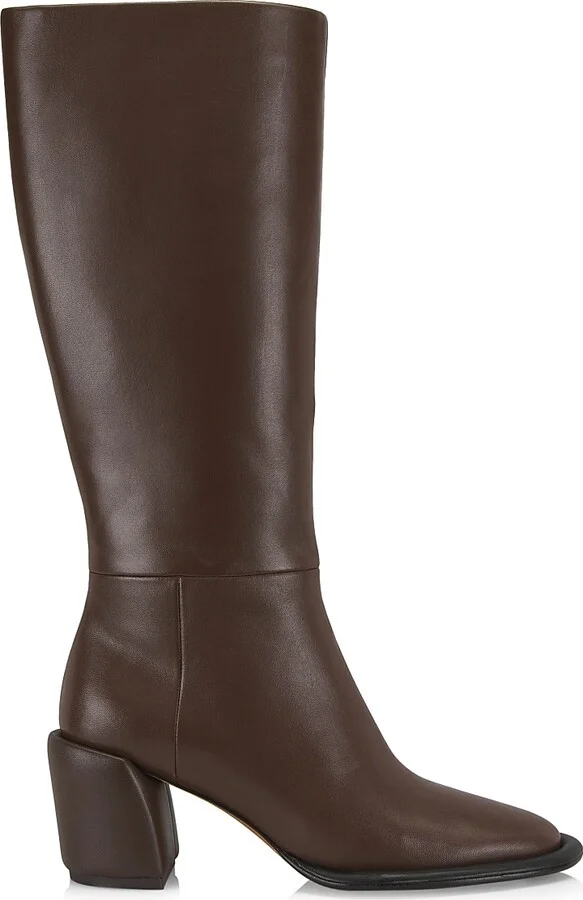 Women's Naomi 70MM Leather Boots - Brown - Size 5