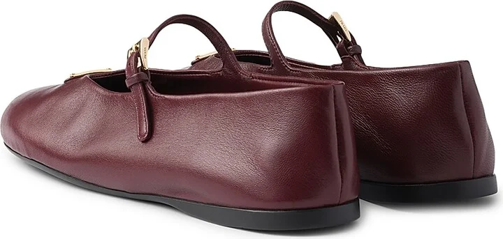 Women's Nappa Leather Ballerinas - Black - Size 6.5 - Image 10