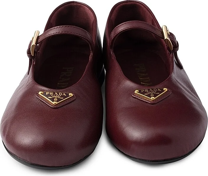 Women's Nappa Leather Ballerinas - Black - Size 6.5 - Image 11