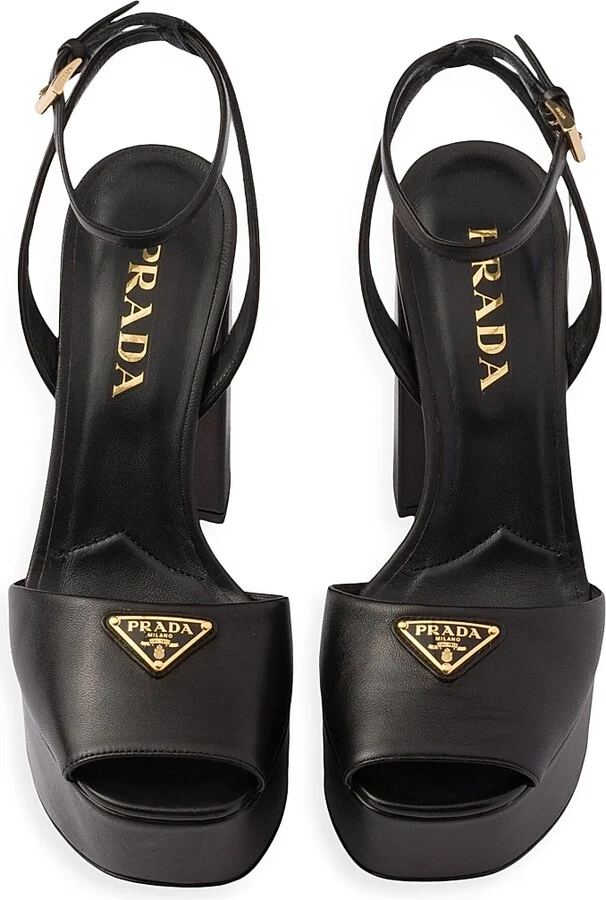 Women's Nappa Leather Platform Sandals - White - Size 10 - Image 5