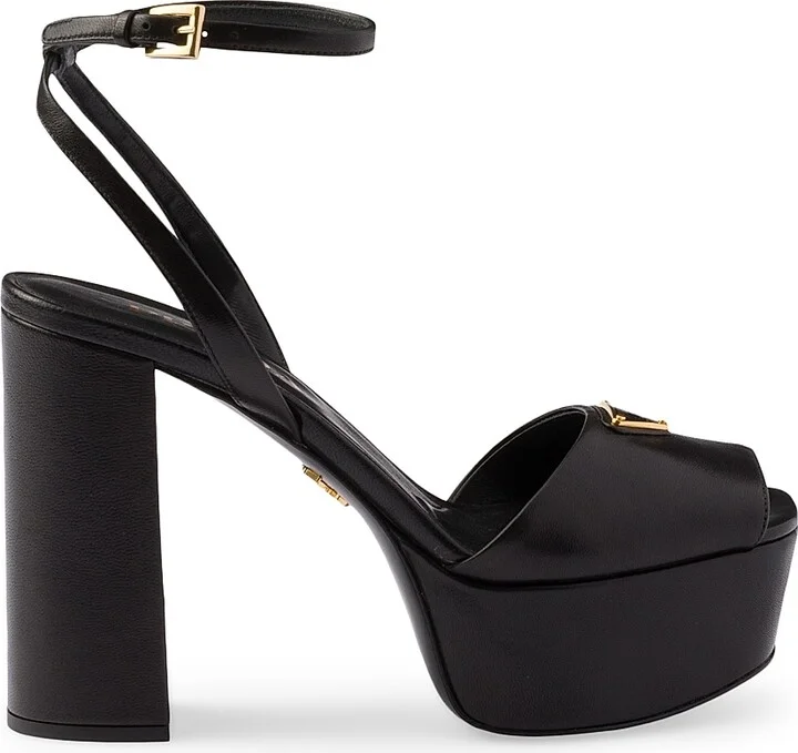 Women's Nappa Leather Platform Sandals - White - Size 10 - Image 9