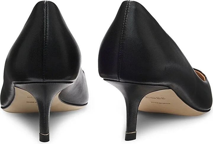 Women's Nappa-Leather Pumps with Double B Monogram - Black - Size 7 - Image 5