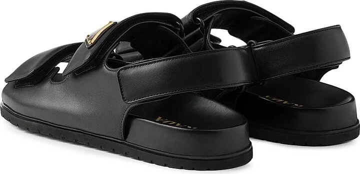 Women's Nappa Leather Sandals - Black - Size 9 - Image 3