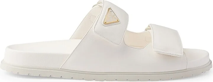 Women's Nappa Leather Slides - Black - Size 9 - Image 8