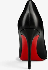 Womens Nappa Shiny Black Kate 85 Pointed-Toe Leather Courts Eur 37 / 4 Uk Women - Image 2