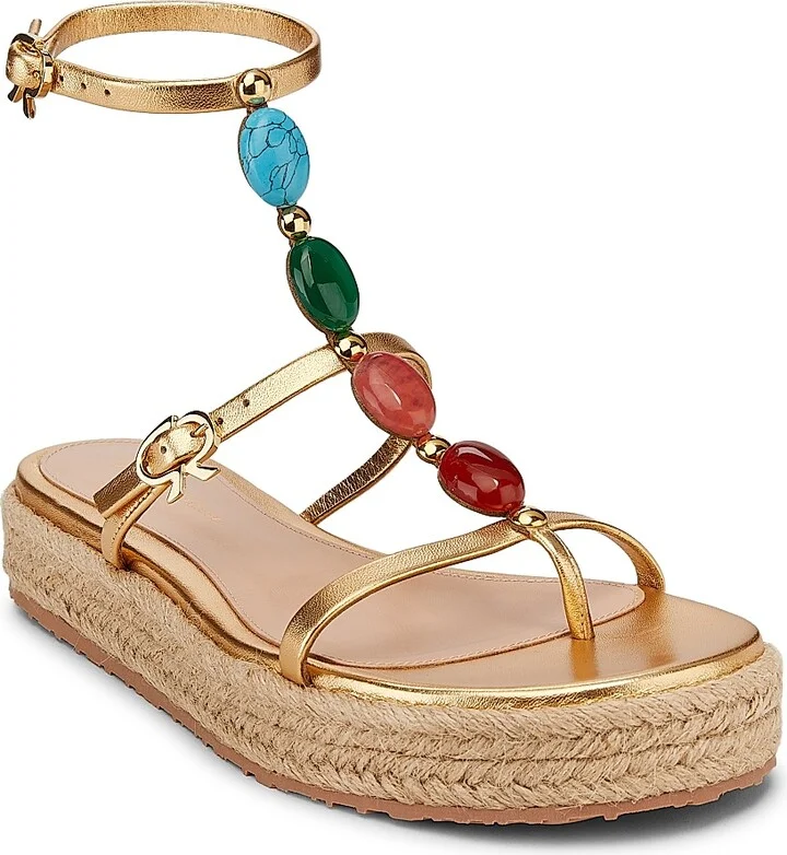 Women's Nappa Silk+Corda Sandals - Mekong - Size 5 - Image 2