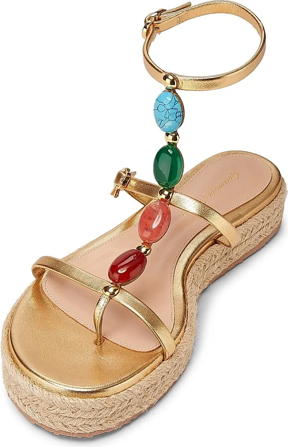 Women's Nappa Silk+Corda Sandals - Mekong - Size 5 - Image 4